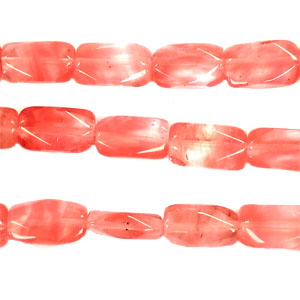 CHERRY QUARTZ FACETED CUTTING NUGGET 8X14MM